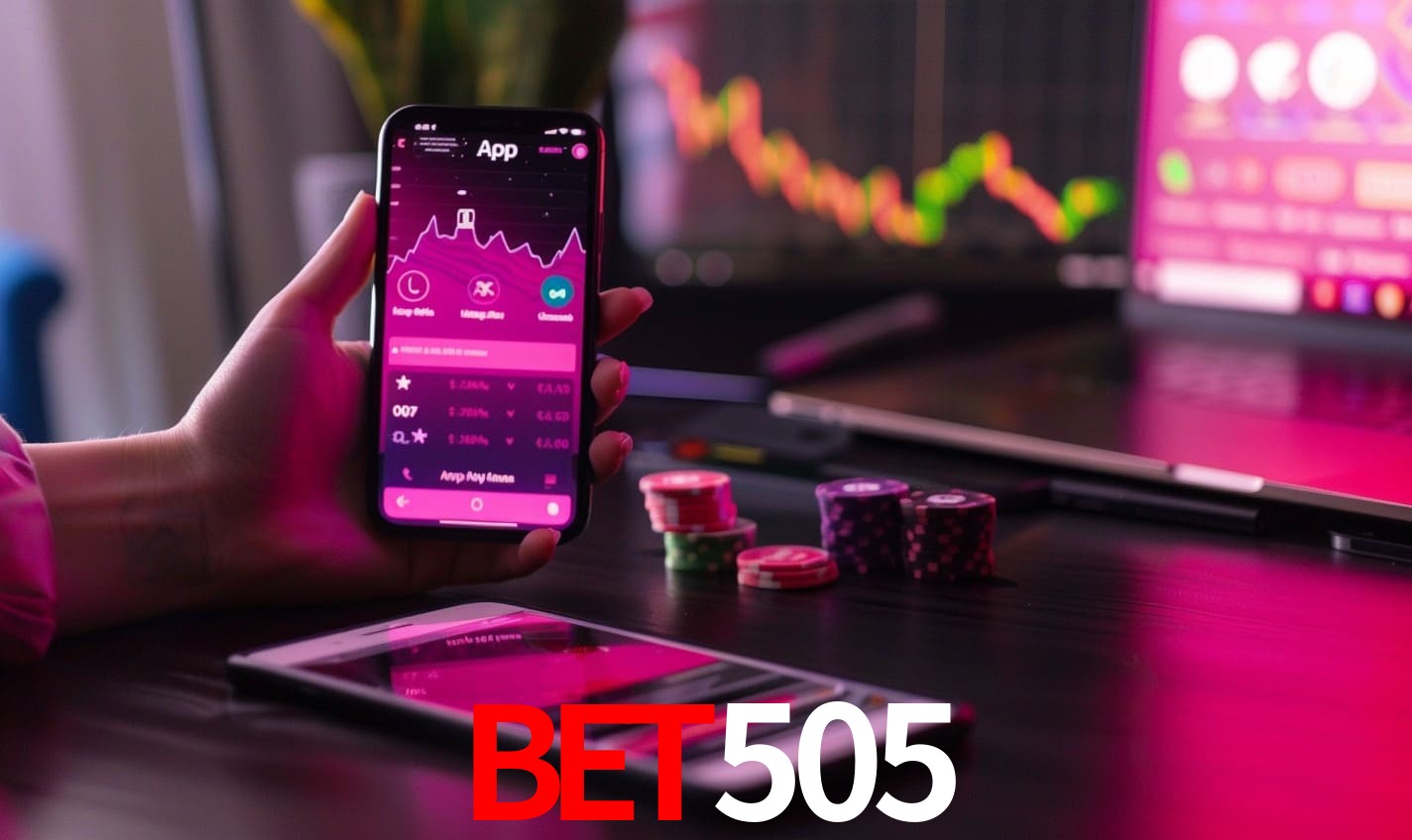 Comparação APP mobile vs versão web da bet505